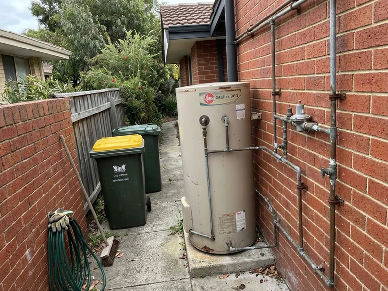 Before: Gas Hot Water transformation